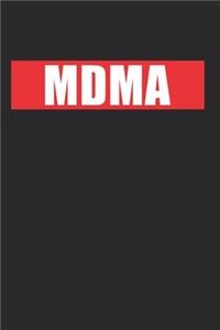 MDMA Molly: 120 Pages 6 'x 9' -Dot Graph Paper Journal Manuscript - Planner - Scratchbook - Diary