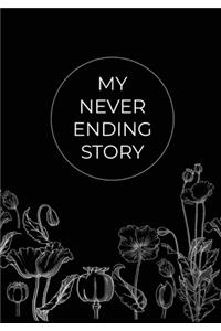 My Never Ending Story Blank Black Pages