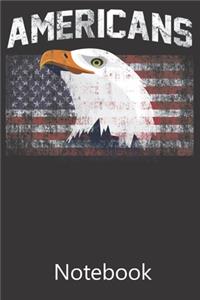 Patriotic Bald Eagle American Flag