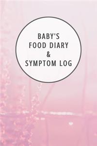 Baby's Food Diary and Symptom Log