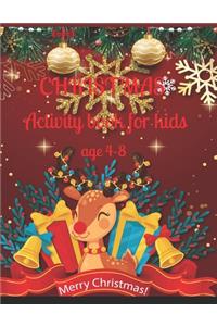 Christmas activity book for kids age 4-8