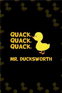 Quack, Quack, Quack, Mr. Ducksworth