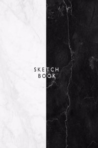 Sketchbook: Black and white cover (8.5 x 11) inches 110 pages, Blank Unlined Paper for Sketching, Drawing, Whiting, Journaling & Doodling