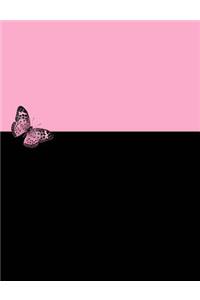 Pink and Black Composition Notebook
