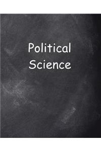 School Composition Political Science Chalkboard Style 130 Pages