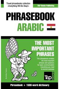 English-Egyptian Arabic phrasebook and 1500-word dictionary