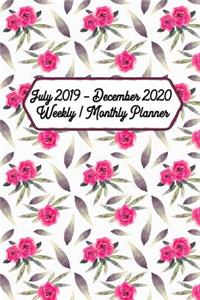 July 2019 - December 2020 Weekly / Monthly Planner