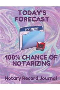 Today's Forecast 100% Chance of Notarizing