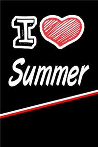 I Love Summer: Blood Sugar Diet Diary Journal Log Featuring 120 Pages 6x9