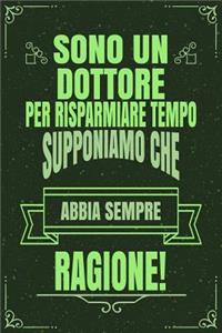 Sono Un Dottore Per Risparmiare Tempo Supponiamo Che Abbia Sempre Ragione!