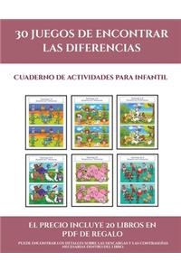 Cuaderno de actividades para infantil (30 juegos de encontrar las diferencias)