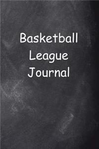 Basketball League Journal Chalkboard Design