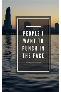 People I Want To Punch In The Face (Notebook)