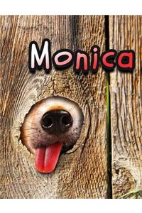 Monica: Personalized Discreet Internet Website Password Organizer, Large Print Book, 8 1/2