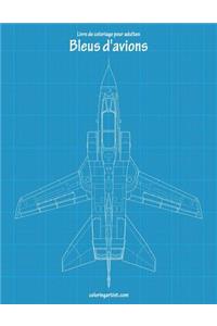 Livre de coloriage pour adultes Bleus d'avions 2
