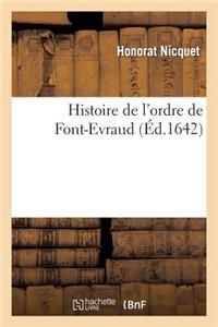 Histoire de l'Ordre de Font-Evraud
