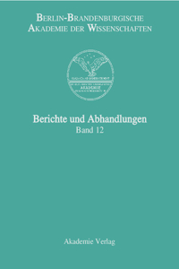 Berichte und Abhandlungen, Band 12