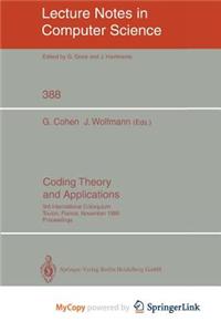 Coding Theory and Applications