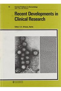 Orfanos Current Problems In Dermatology - Recent     Developments In *clinical* Research