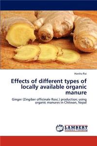 Effects of Different Types of Locally Available Organic Manure