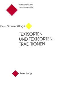 Textsorten Und Textsortentraditionen