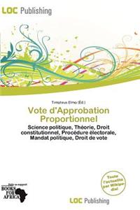 Vote D'Approbation Proportionnel