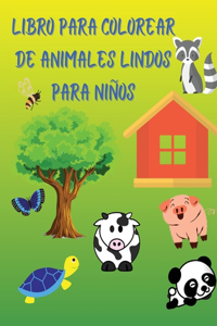 Libro para colorear de animales lindos para niños