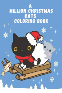 million christmas cats coloring book