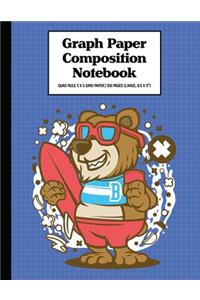 Graph Paper Composition Notebook Quad Rule 5x5 Grid Paper - 150 Sheets (Large, 8.5 x 11