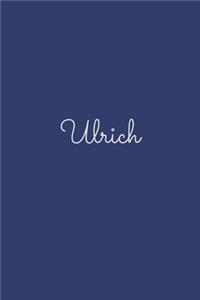 Ulrich: notebook with the name on the cover, elegant, discreet, official notebook for notes, dot grid notebook,