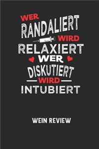 WER RANDALIERT WIRD RELAXIERT WER DISKUTIERT WIRD INTUBIERT - Wein Review