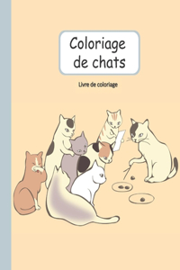 Livre de coloriage - Coloriage de chats