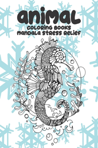 Coloring Books Animal - Mandala Stress Relief