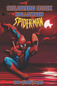 Spiderman Halloween Coloring Book