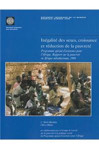 Inegalite Des Sexes, Croissance Et Reduction de la Pauvrete