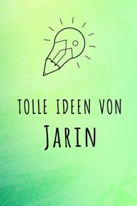 Tolle Ideen von Jarin: Unliniertes Notizbuch mit Rahmen für deinen Vornamen