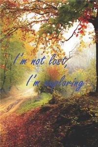 I'm Not Lost, I'm Exploring