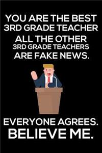 You Are The Best 3rd Grade Teacher All The Other 3rd Grade Teachers Are Fake News. Everyone Agrees. Believe Me.