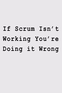 If Scrum Isn't Working You re Doing it Wrong