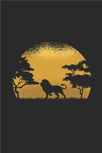 Sun Lion Silhouette