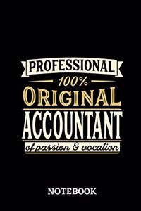 Professional Original Accountant Notebook of Passion and Vocation