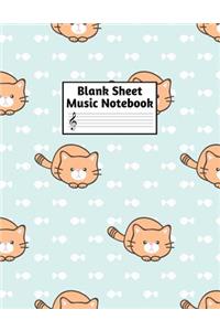 Blank Sheet Music Notebook