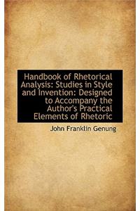 Handbook of Rhetorical Analysis