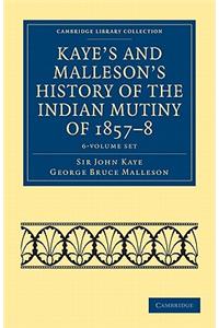 Kaye's and Malleson's History of the Indian Mutiny of 1857-8 6 Volume Set