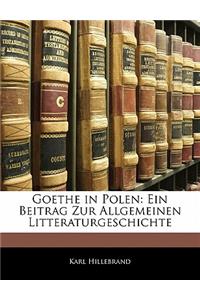 Goethe in Polen: Ein Beitrag Zur Allgemeinen Litteraturgeschichte