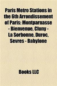 Paris Metro Stations in the 6th Arrondissement of Paris