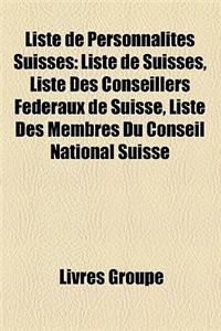 Liste de Personnalites Suisses