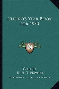 Cheiro's Year Book for 1930