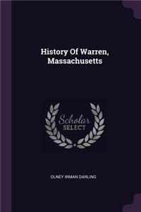 History Of Warren, Massachusetts