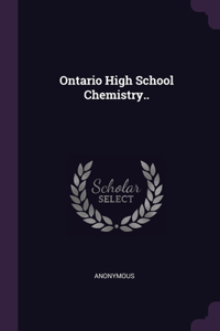 Ontario High School Chemistry..